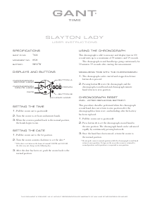 Manual Gant 7022 Slayton Lady Watch