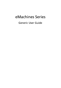Manual eMachines E442 Laptop