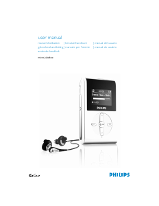 Mode d’emploi Philips HDD084 Lecteur Mp3