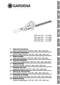 Bedienungsanleitung Gardena EHT 640 vario Heckenschere