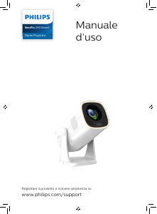 Manuale Philips NPX230 NeoPix 230 Smart Proiettore