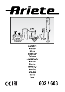 Handleiding Ariete 602 Staafmixer