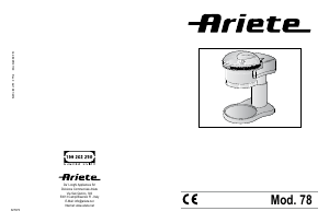 Handleiding Ariete 0078 IJsmachine