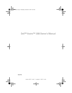Handleiding Dell Vostro 1200 Laptop