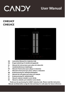 Handleiding Candy CIH8I4CE Kookplaat