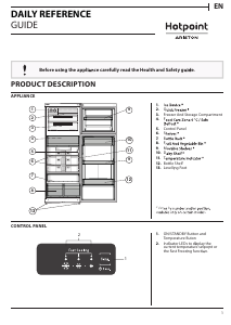 Handleiding Hotpoint-Ariston HAT70 832 X Koel-vries combinatie