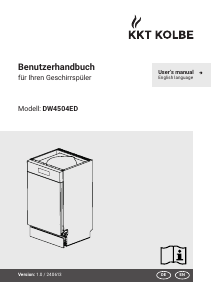 Bedienungsanleitung KKT Kolbe DW4504ED Geschirrspüler