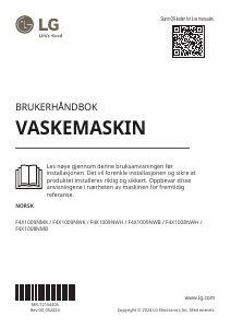 Bruksanvisning LG F4X1009NWH Vaskemaskin