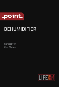 Bruksanvisning Point PODHAP20G Avfuktare