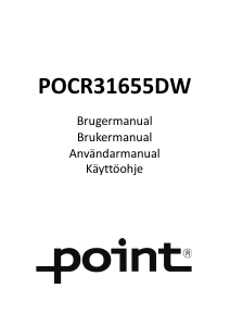 Brugsanvisning Point POCR31655DW Køle-fryseskab