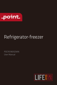 Manual Point POCR51805DWN Fridge-Freezer