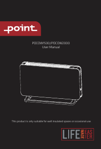Käyttöohje Point POCOW2000 Lämmitin