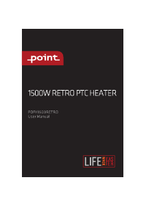 Käyttöohje Point POFH1500RETRO Lämmitin