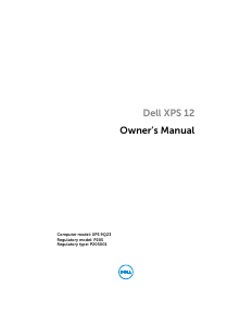 Bruksanvisning Dell XPS 12-9Q23 Bärbar dator