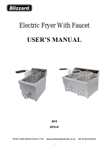 Handleiding Blizzard BF8-8 Friteuse
