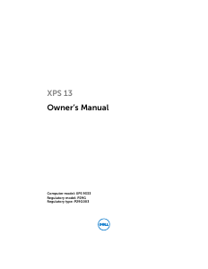 Bruksanvisning Dell XPS 13-9333 Bärbar dator