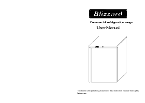 Handleiding Blizzard GF140 Koelkast