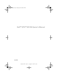 Bruksanvisning Dell XPS M1730 Bärbar dator