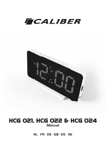 Mode d’emploi Caliber HCG024 Réveil