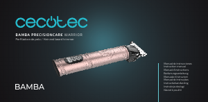 Manuale Cecotec Bamba PrecisionCare Warrior Regolabarba
