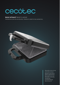 Mode d’emploi Cecotec RocknToast Deep Classic Grill