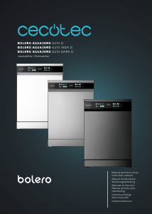 Kullanım kılavuzu Cecotec Bolero Aguazero 6210 Inox D Bulaşık makinesi