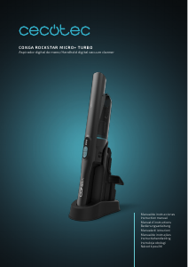 Mode d’emploi Cecotec Conga Rockstar Micro+ Turbo Aspirateur à main
