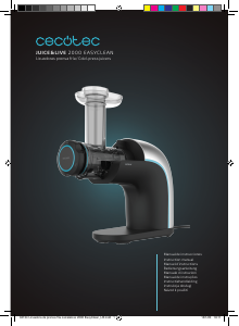Handleiding Cecotec Juice&Live 2000 EasyClean Sapcentrifuge