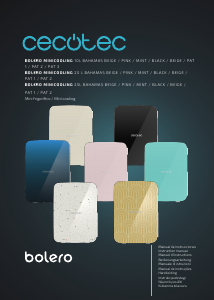 Manual Cecotec Bolero MiniCooling 25L Bahamas Mint Frigorífico