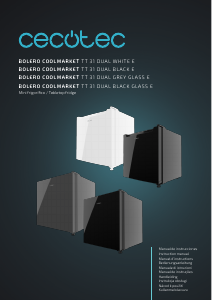 Bedienungsanleitung Cecotec Bolero CoolMarket TT 31 Dual Black Glass E Kühlschrank