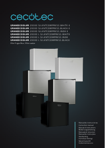 Manual Cecotec GrandCooler 20000 L SilentCompress White E Refrigerator