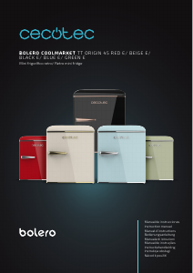 Mode d’emploi Cecotec Bolero CoolMarket TT Origin 45 Red E Réfrigérateur