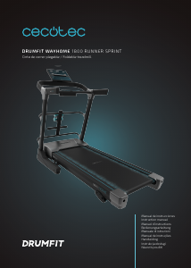 Manual Cecotec DrumFit WayHome 1800 Runner Sprint Treadmill