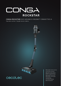 Bedienungsanleitung Cecotec Conga RockStar 3000 Advance ErgoWet Connected IA Staubsauger