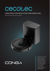 Kullanım kılavuzu Cecotec Conga 9990 AI Spin Revolution Ultra Power Home Elektrikli süpürge