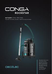 Manual Cecotec Conga Rockstar Wet & Dry Steel Pro Tool Vacuum Cleaner