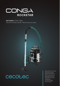 Manual Cecotec Conga Rockstar Wet & Dry Steel Max Aspirador