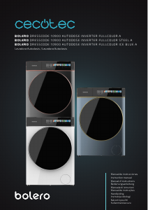 Handleiding Cecotec Bolero DressCode 10900 Autodose Inverter FullColor Steel A Wasmachine