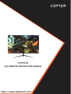Käyttöohje Cepter C27PULSE LED-näyttö