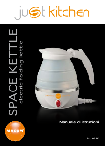 Manuale Just Kitchen 862C Space Bollitore