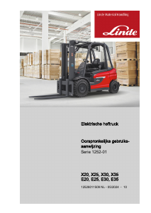 Handleiding Linde X35 Vorkheftruck