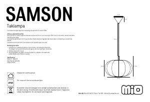 Handleiding Mio Samson Lamp