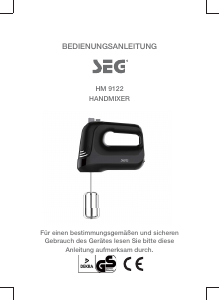 Bedienungsanleitung SEG HM 9122 Handmixer