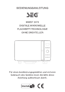 Bedienungsanleitung SEG MWDF 2474 Mikrowelle