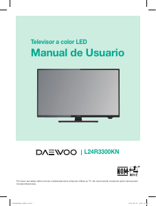 Manual de uso Daewoo L24R3300KN Televisor de LED