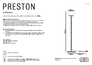 Handleiding Mio Preston Lamp