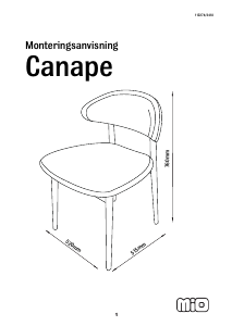 説明書 Mio Canape 椅子
