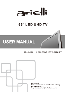 Handleiding Arielli LED65N218T2 SMART LED televisie