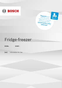 Manual Bosch KIV87NSE0G Fridge-Freezer