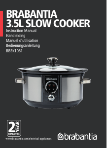 Handleiding Brabantia BBEK1081 Slowcooker